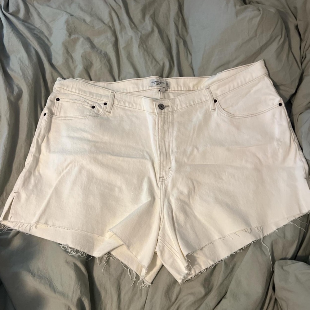 Women's White Denim Shorts